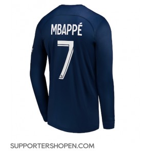 Paris Saint-Germain Kylian Mbappe #7 Hemma Matchtröja 2022-23 Långärmad